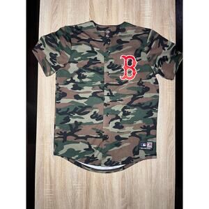 Boston Red Sox Camo Jersey Majestic Official MLB Medium